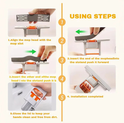 Hands-Free Mini Mop Powerful Stain Remover | Highly Absorbent Sponge Cleaner